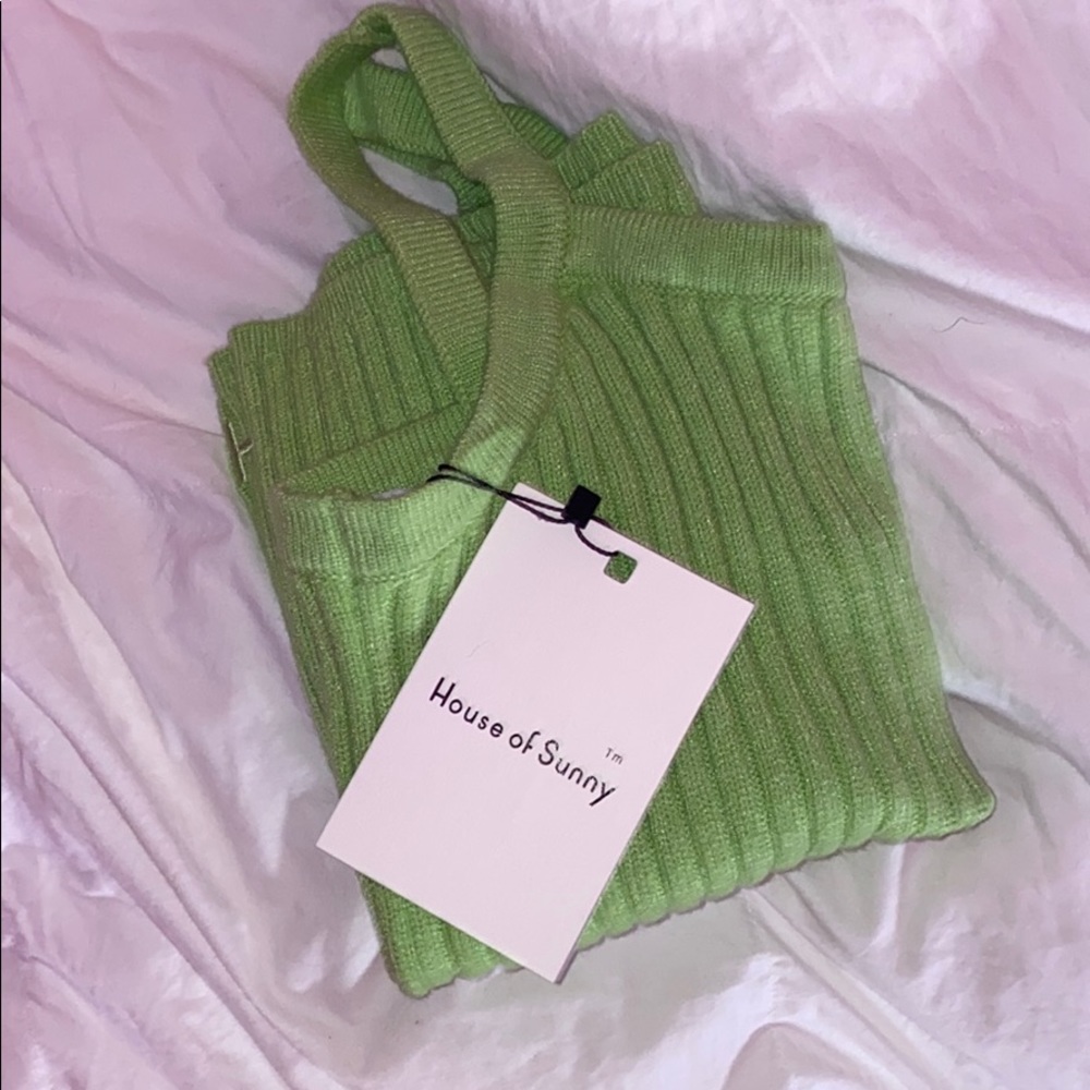 [house of sunny] green Peggy vest tank size small - Picture 4 of 5